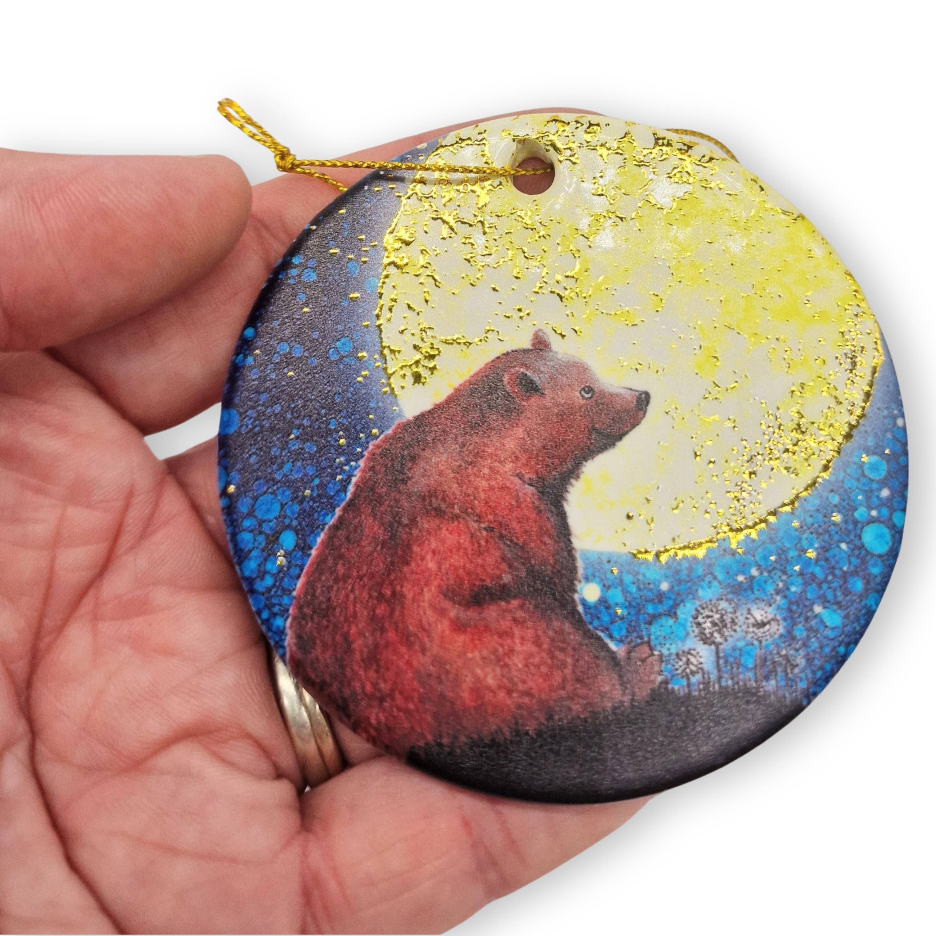 By Jo Crafts – wholesale Christmas decoration – Wolf & Bear Tree Hanging Decoration5