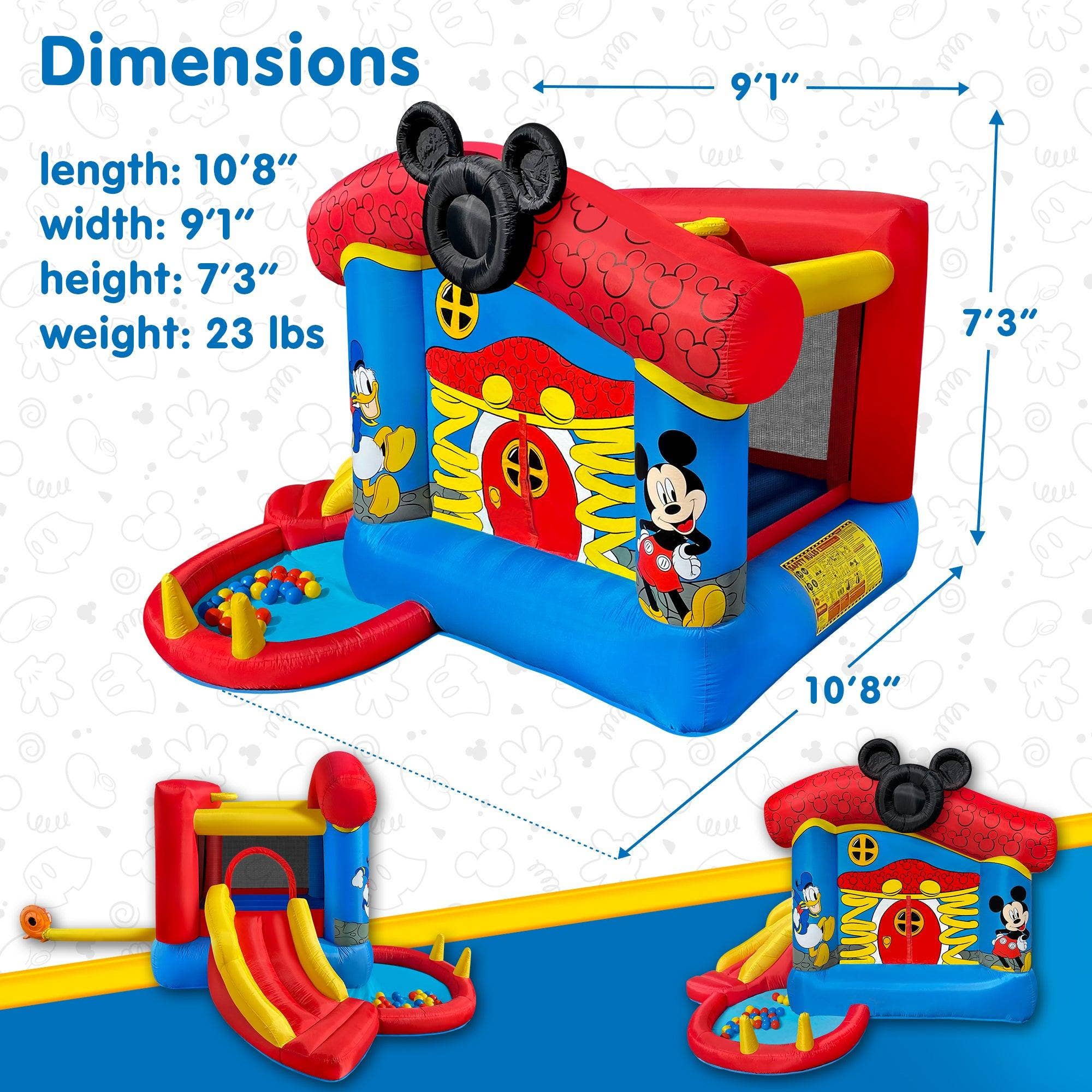 Funormous - Wholesale Inflatables - Mickey Mouse Inflatable Bounce House4
