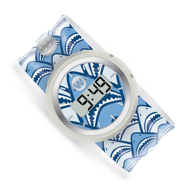 Shark Frenzy - Montre numérique Slap Watchitude pour la vente par Watchitude