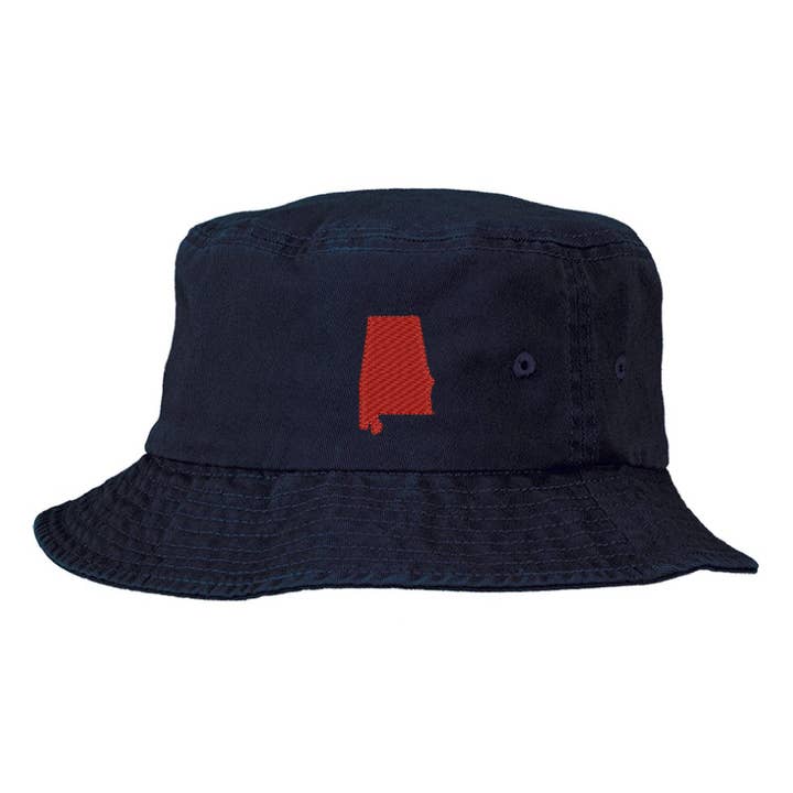 Custom State Minimalist Bucket Hat - Embroidered for wholesale by Gracie Designs