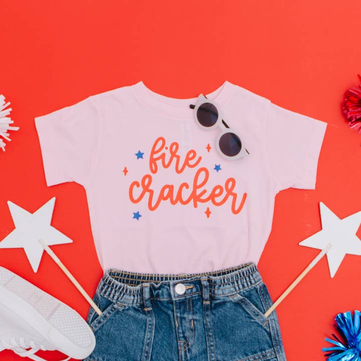 Benny & Ray Apparel - Wholesale Screen Printed T-Shirt - Kids - Fire Cracker Toddler and Youth 4th of July Shirt2