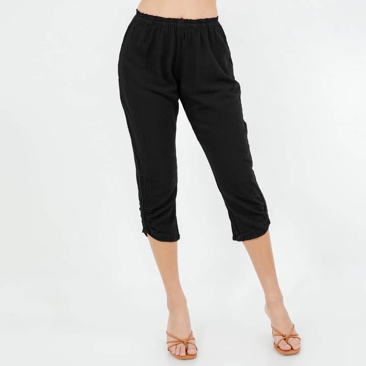 Becky Pant - Our comfy Gauze "Legging" 100% Cotton Gauze for wholesale by Cottonways