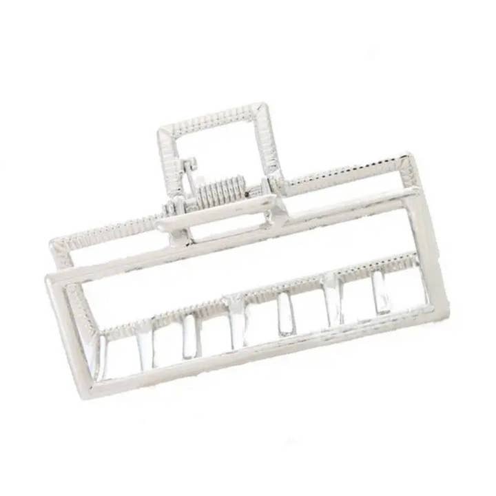 Haarspange Rechteck Silber für den Großhandel von Emilie collection