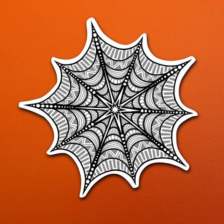 Spider Web Sticker for wholesale by Zenspire Designs