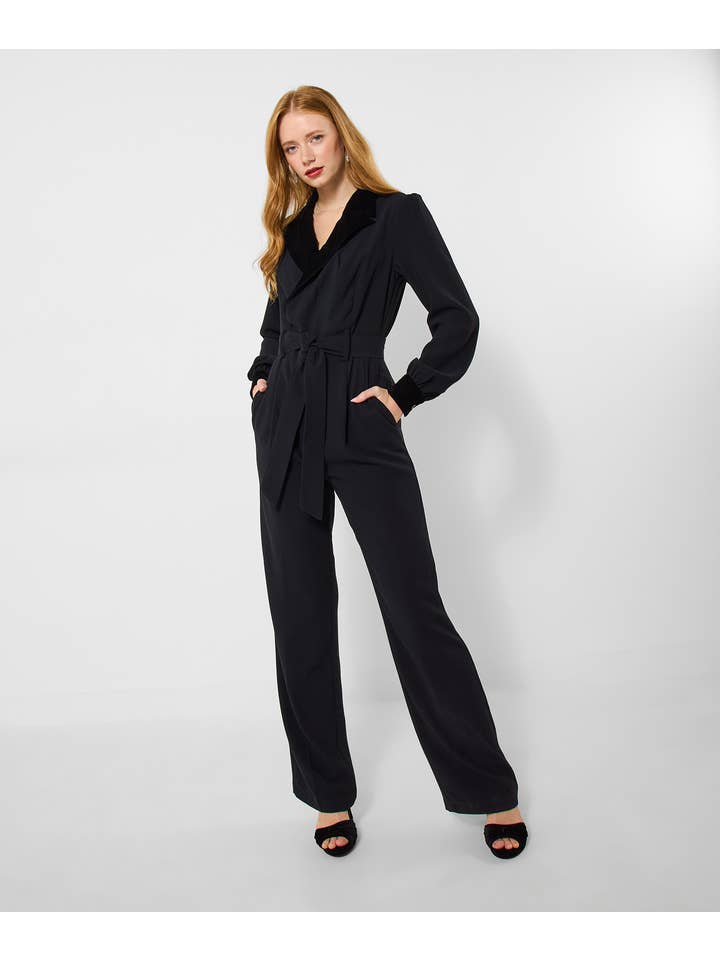 Black Tuxedo Jumpsuit for wholesale on Faire5
