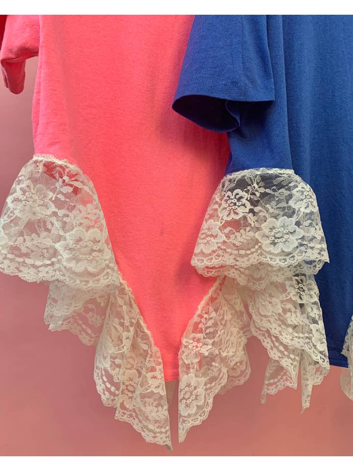 Shop Journal Vintage - Wholesale T-Shirt - Women's - Upcyled negligee lace tee5