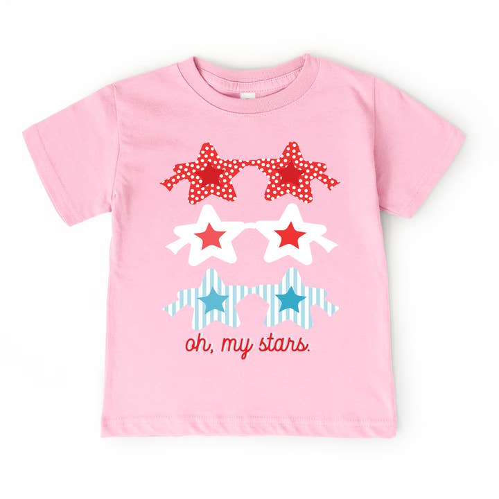 Patriotic Sunnies | T-shirt du 4 juillet pour filles pour la vente par Holland Ave Clothing
