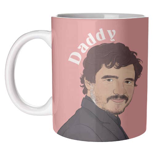 ART WOW - Wholesale Coffee Mug - Mugs 'Pedro Pascal' by Paige Nicholas