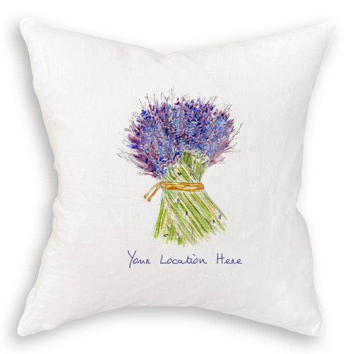 French Graffiti - Wholesale Tea Towel - Lavender with Location11