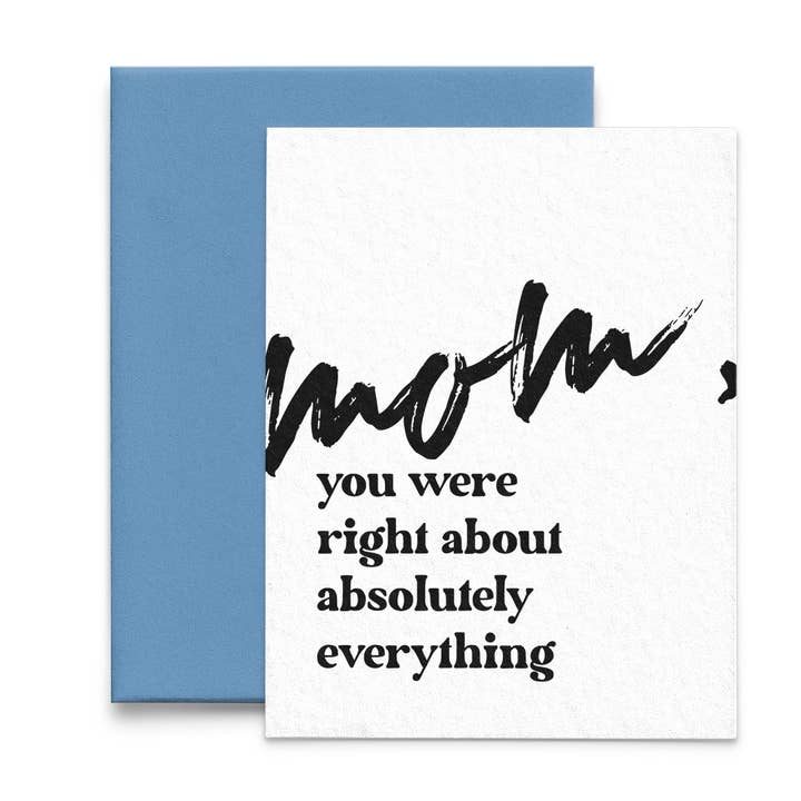 Mãe, você estava certa sobre absolutamente tudo Dia das Mães por atacado de Lucky Dog Design Co.