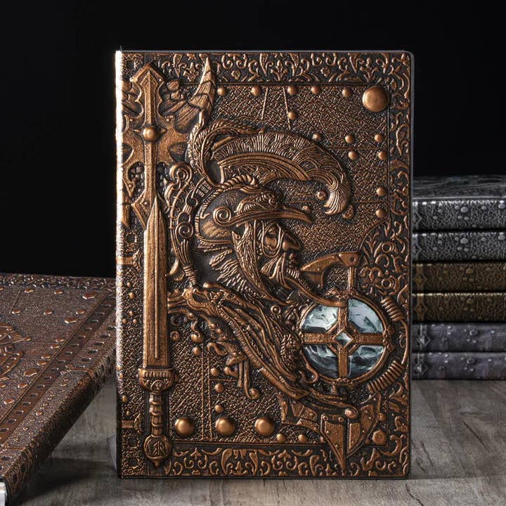 Valorcrest Ledger D&D Player Journal | Copper Embossed Hardback for wholesale by Tabletop Dominion Limited