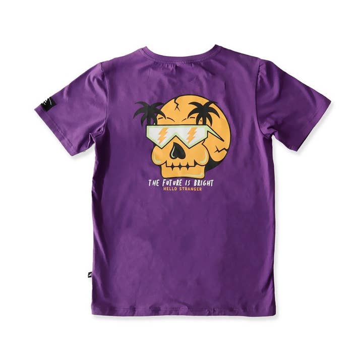 CAMISETA FUTURE IS BRIGHT SS - Púrpura para venta al por mayor de Hello Stranger Kidswear