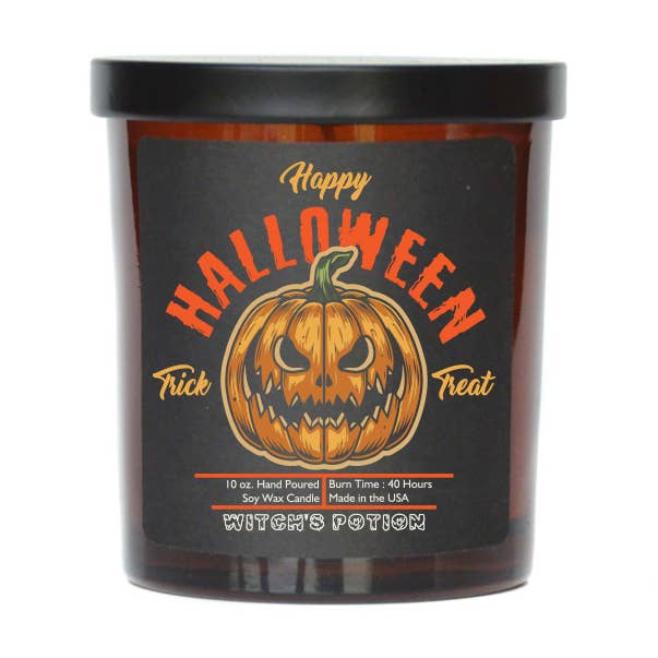 Pumpkin Trick or Treat Halloween Candles - Soy Wax Candle for wholesale by Driftless Studios