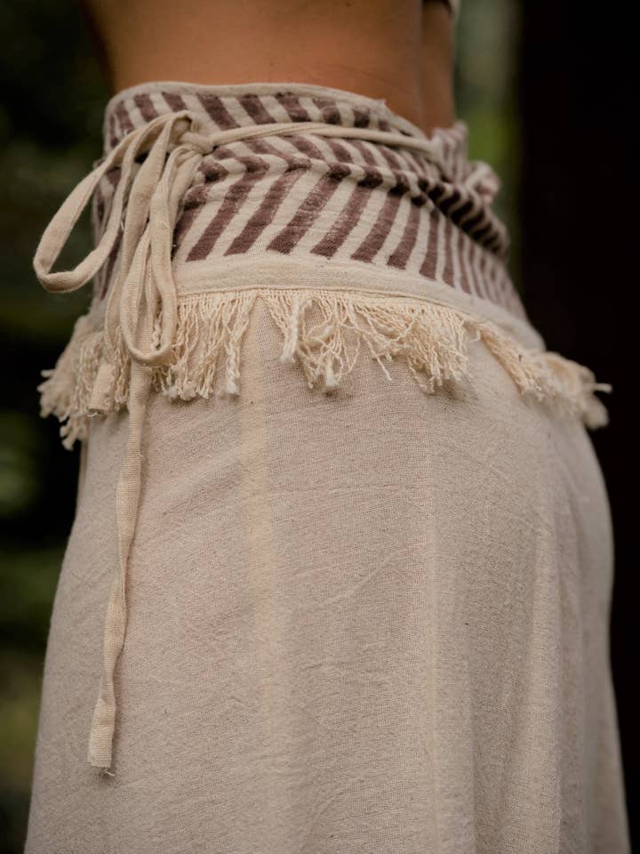 Arya Clothing - Wholesale Skirt – Women’s - Nepali Cotton Skirt - Cream5