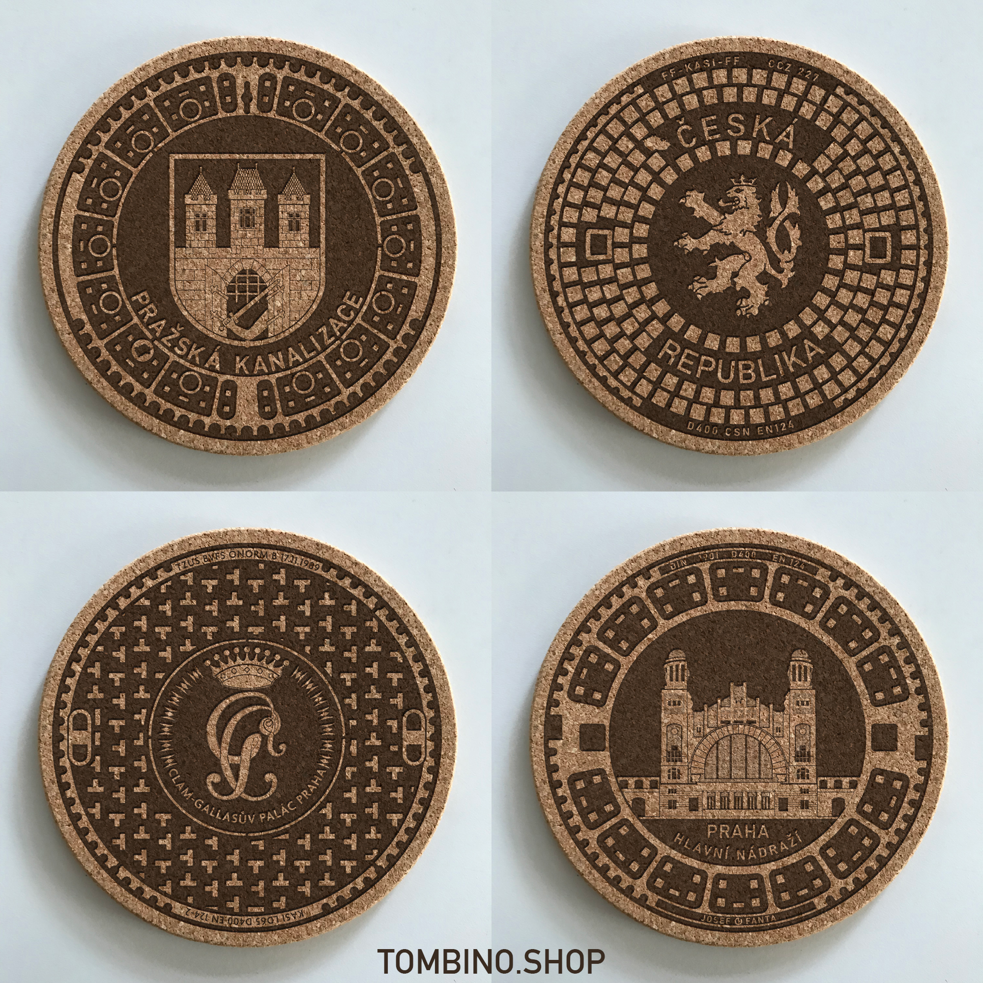 Tombino - Wholesale Coasters - Manhole Cover Coasters Prague1