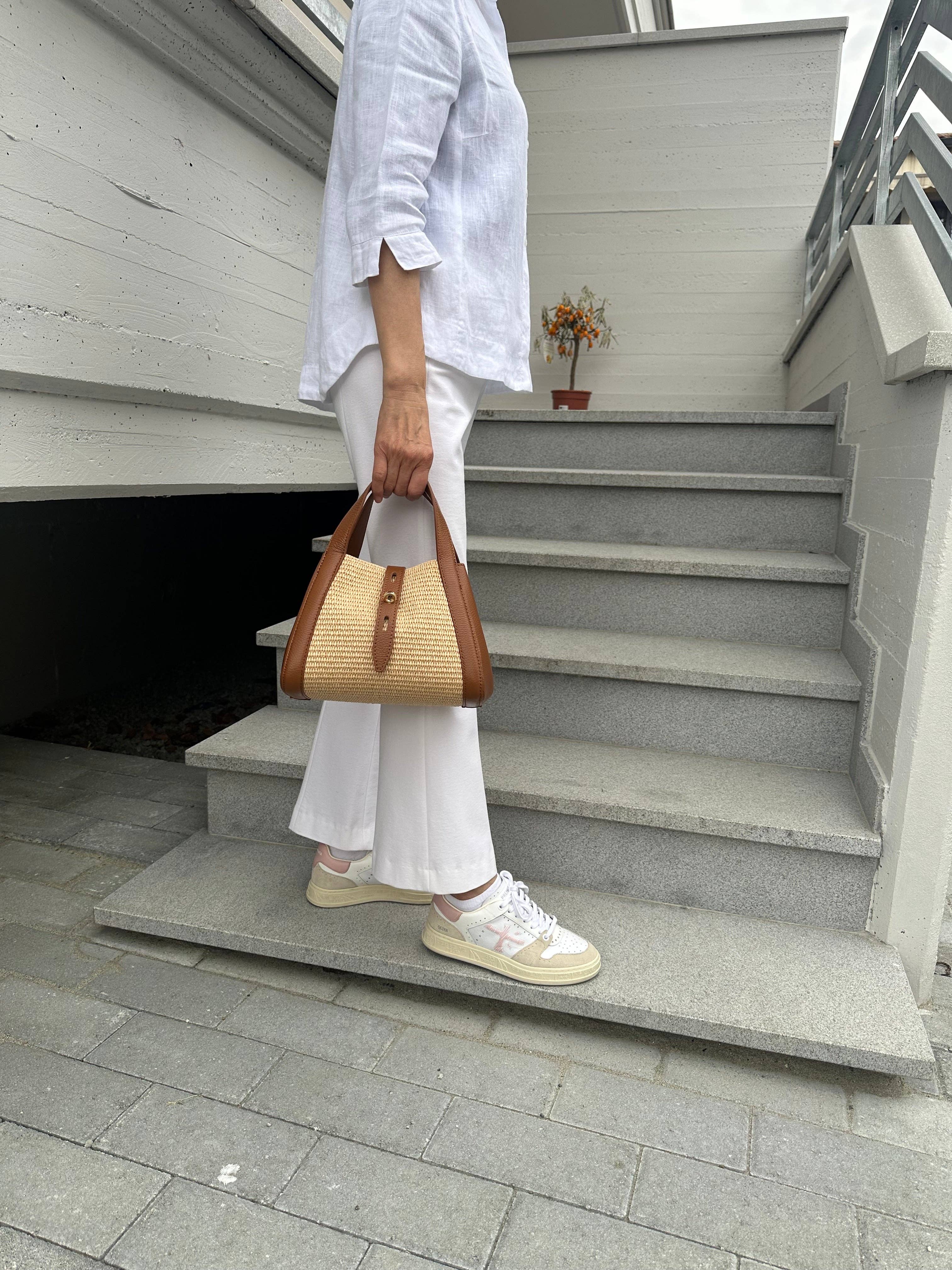 Zhade - Wholesale Top Handle Bag - Women's - ARUBA - raffia and leather14