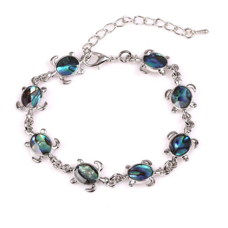 Mio Queena – wholesale Charm/dangle bracelet – Multi-style Abalone Shell Metal Chain Bracelets10
