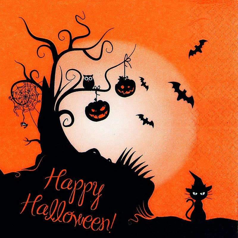 Home Fashion - Carl Dietrich GmbH - Vente Serviettes jetables - Pack complet de décoration Halloween avec 48 articles2