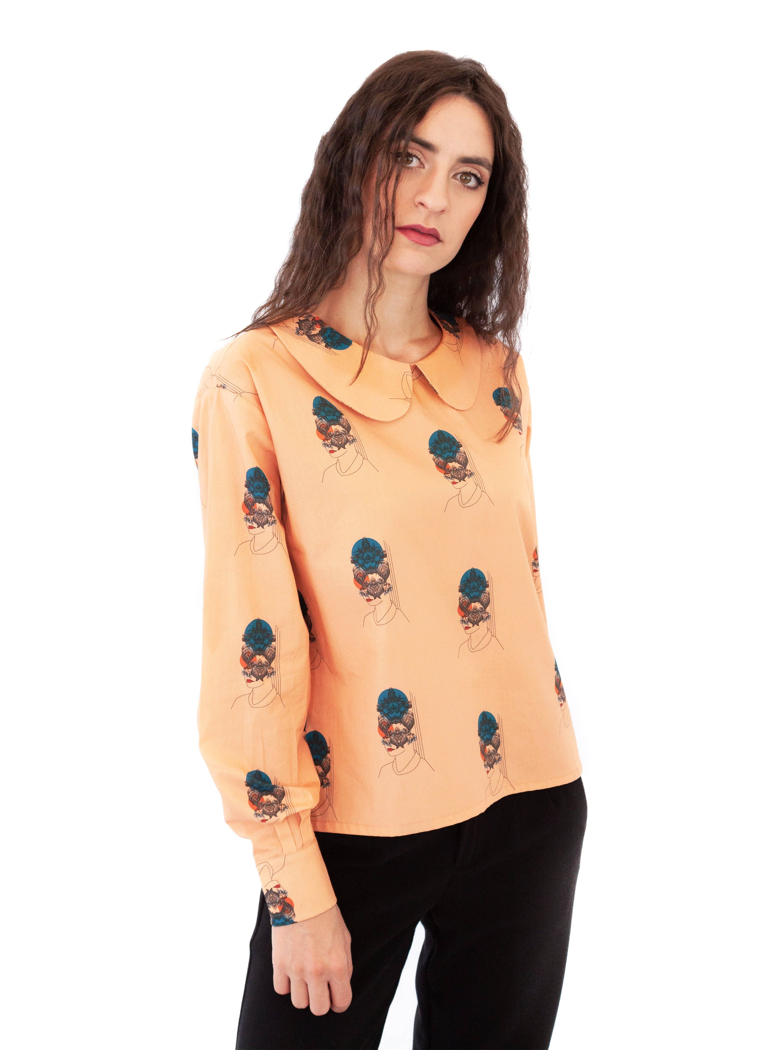 Kokoro Brand - Wholesale Button Down Shirt - Women's - BAMBOLA SHIRT0