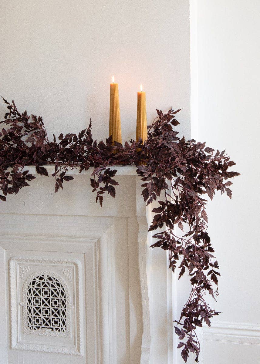 Afloral - Wholesale Bunting/Garland - Plum Cimicifuga Seeded Garland - 6'4