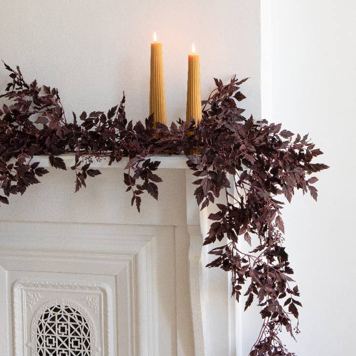 Afloral - Wholesale Bunting/Garland - Plum Cimicifuga Seeded Garland - 6'4