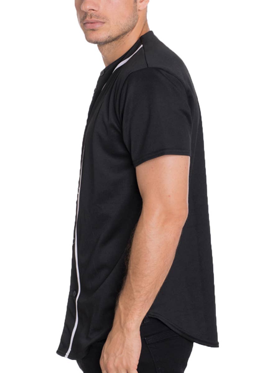 WEIV - Vente Chemise à col boutonné – homme - Maillot de baseball unisexe1