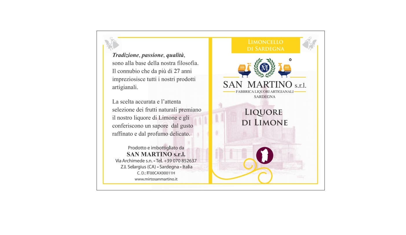 San Martino Liquori - Wholesale Liqueur - Limoncello of Sardinia 0.70 cl 30% of fresh Sardinian lemons1