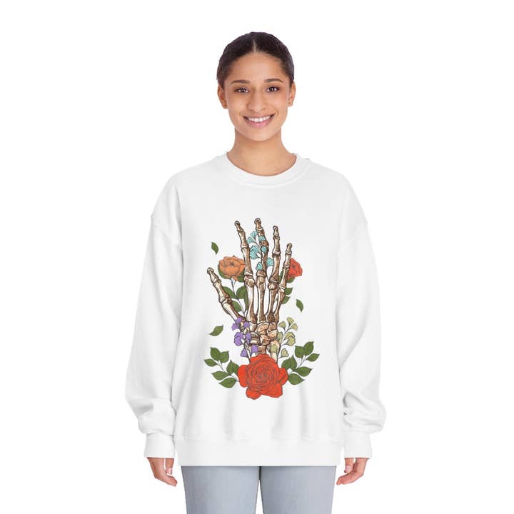 Moletom Foot Anatomy Flower Crewneck por atacado de LimenDime Market