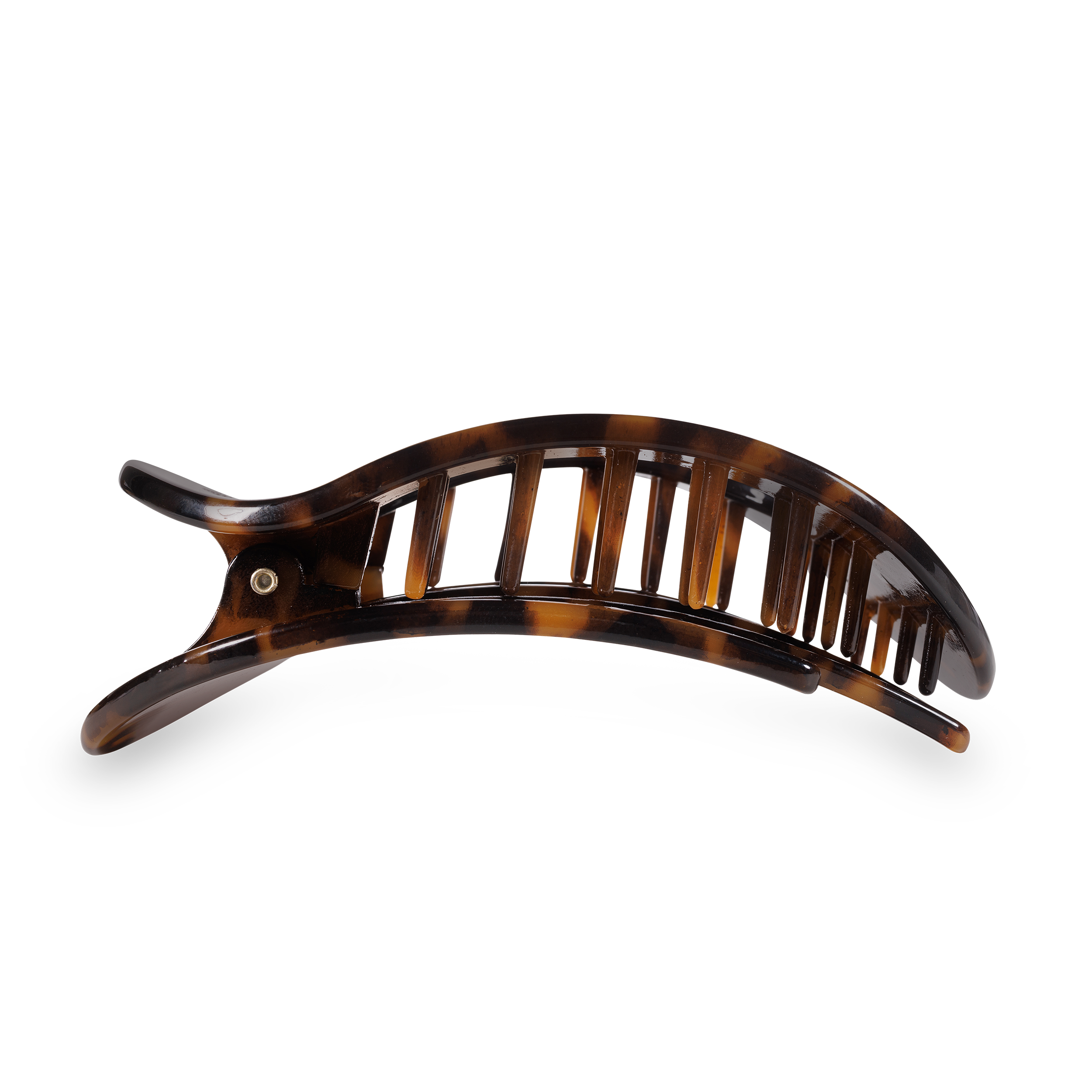 TELETIES – wholesale Hårklämma - Dam – Rund platt hårklämma | Stor | Sköldpadda2