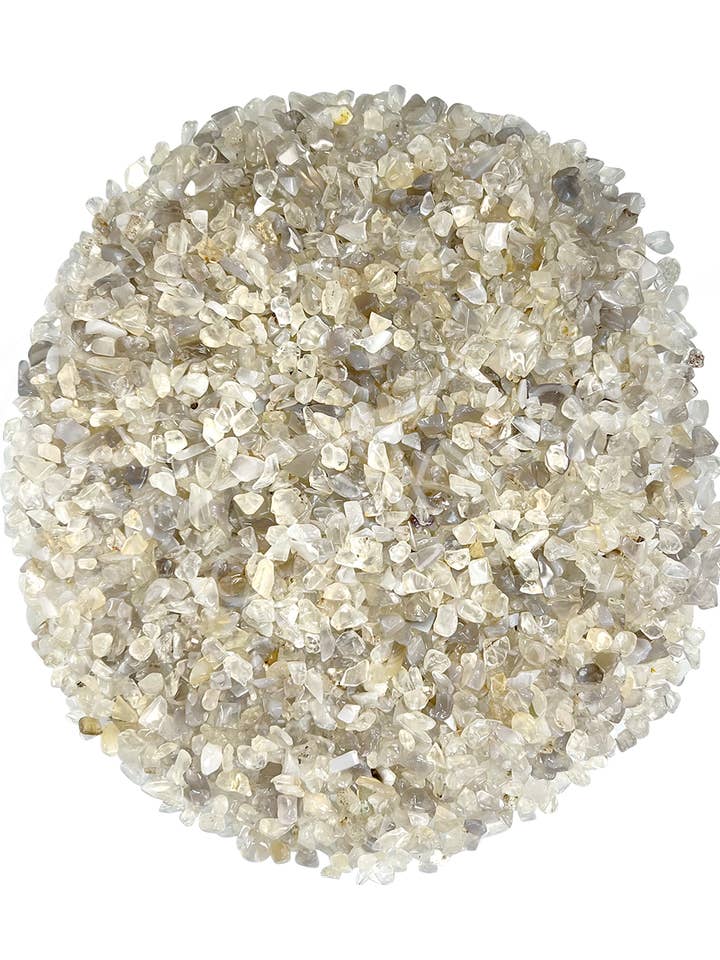 (KG)CHIPS STONES - CHALCEDONY, BLUE 4-10 MM for wholesale by Oceanic Linkways Inc