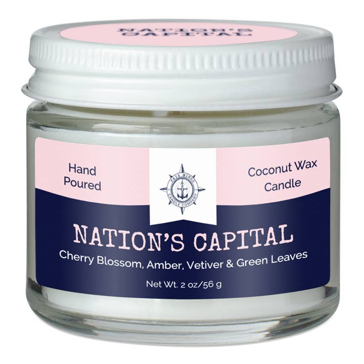 NATION'S CAPITAL mini candle for wholesale by Fair Winds Candle Company