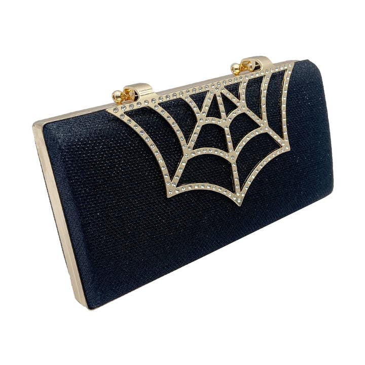 Layla Spider Web Clutch Bag for wholesale by Belle Trading Ltd