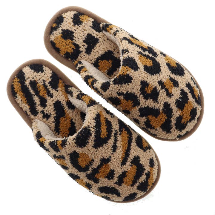 Leopard Closed Toe Slipper Assortment for wholesale by Jane Marie