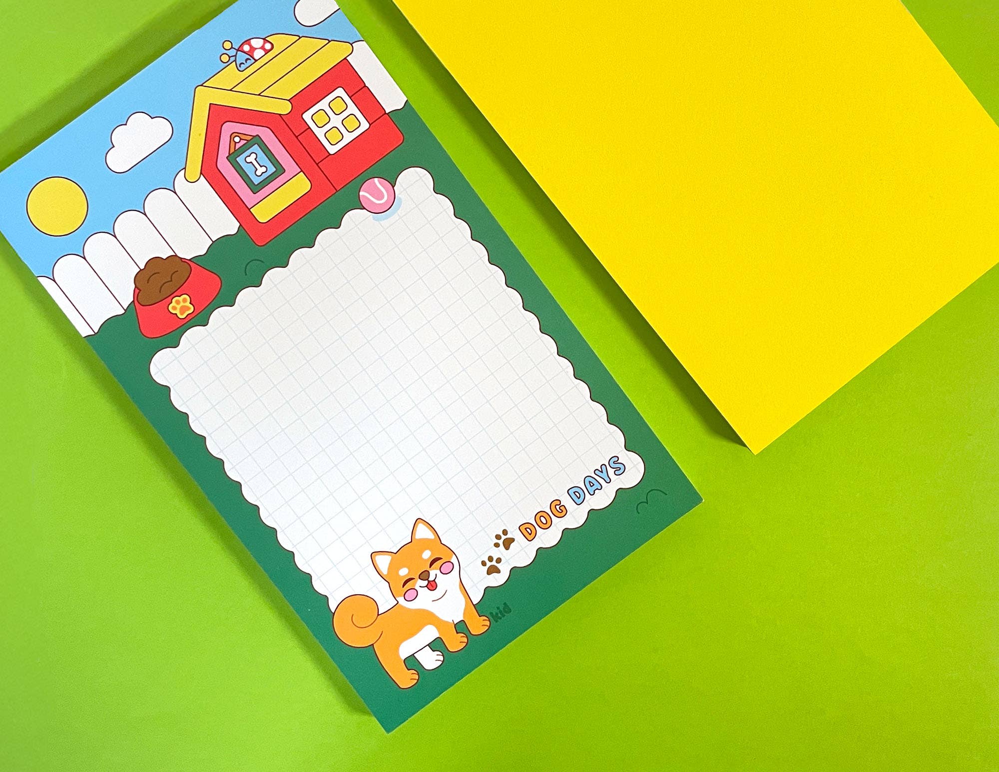 Kidnichols - Wholesale Notepad - Dog Days Notepad | Shiba Inu | Cute Summer Stationery Gift3
