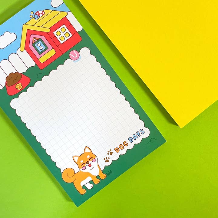 Kidnichols - Wholesale Notepad - Dog Days Notepad | Shiba Inu | Cute Summer Stationery Gift3
