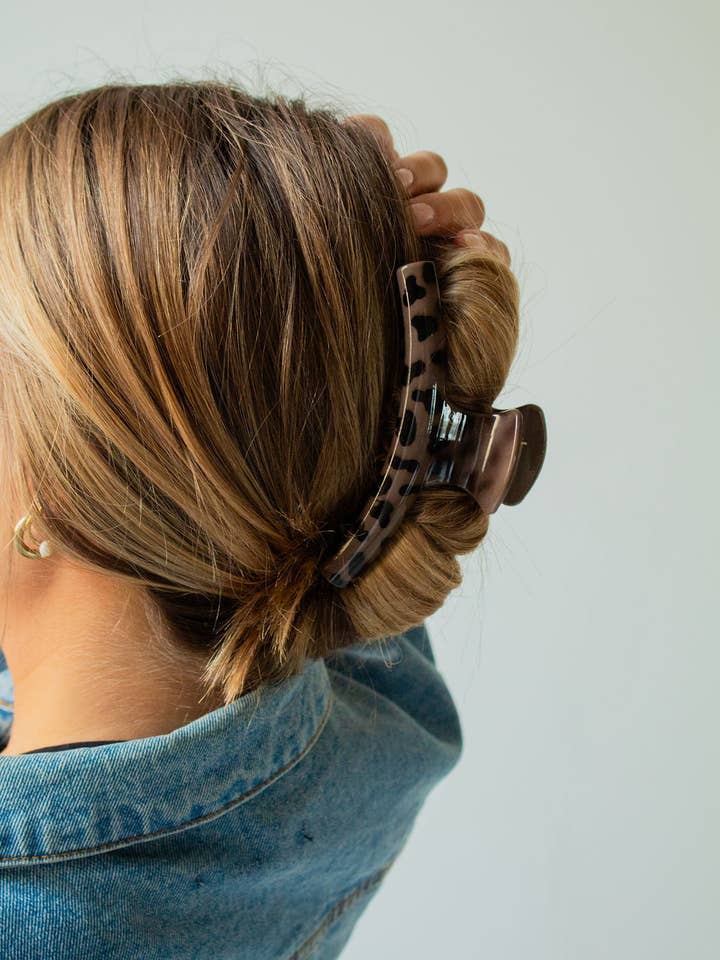 Skinny Leopard Claw Clip for wholesale by Shop Andi