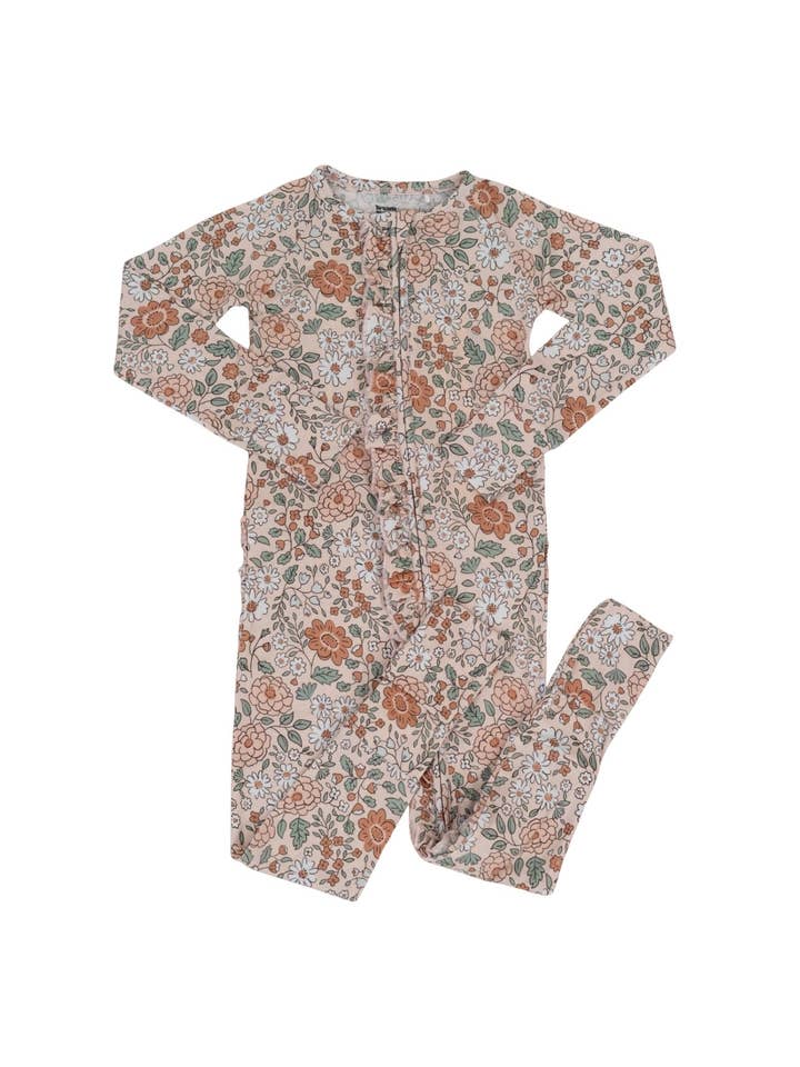 Dream Big Little Co. - Wholesale Jumpsuit - Baby - AUTUMN BLOSSOM DREAM RUFFLE ROMPER23