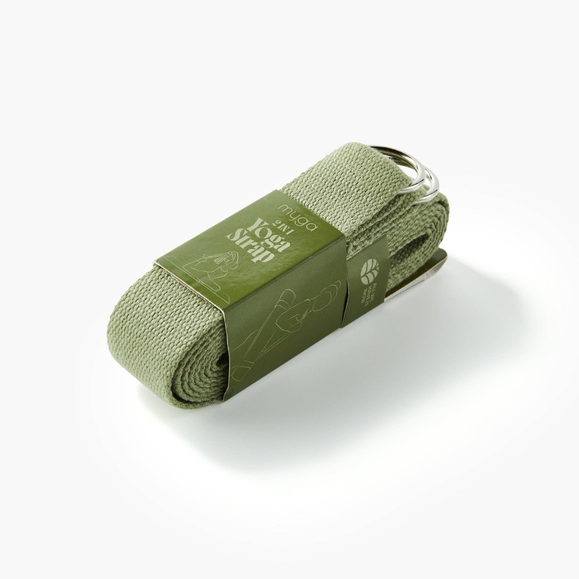 Myga Europe - Vendita all'ingrosso Cinture e fasce da yoga - 2 in 1 Cintura Yoga - Verde Muschio