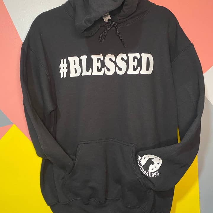 #BLESSED Sweatshirt for wholesale by Merlscreations LLC