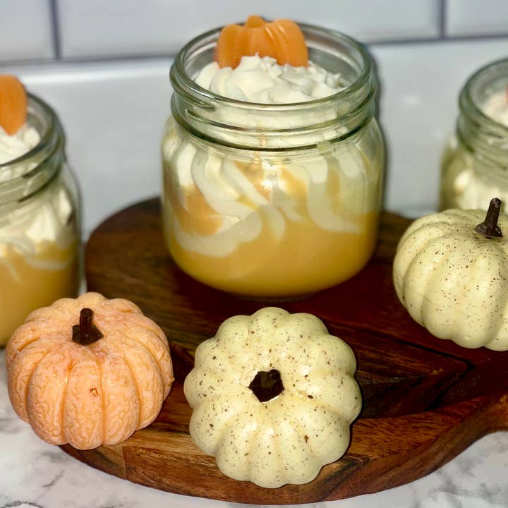 Hey Pumpkin 8oz Candle for wholesale by City Farm Candle Co