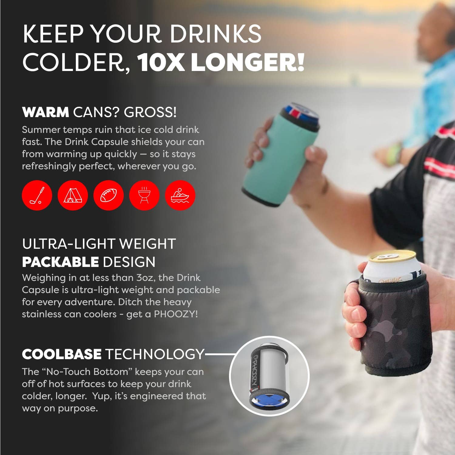 PHOOZY - Wholesale Drink Huggers & Koozies - Drink Capsule70