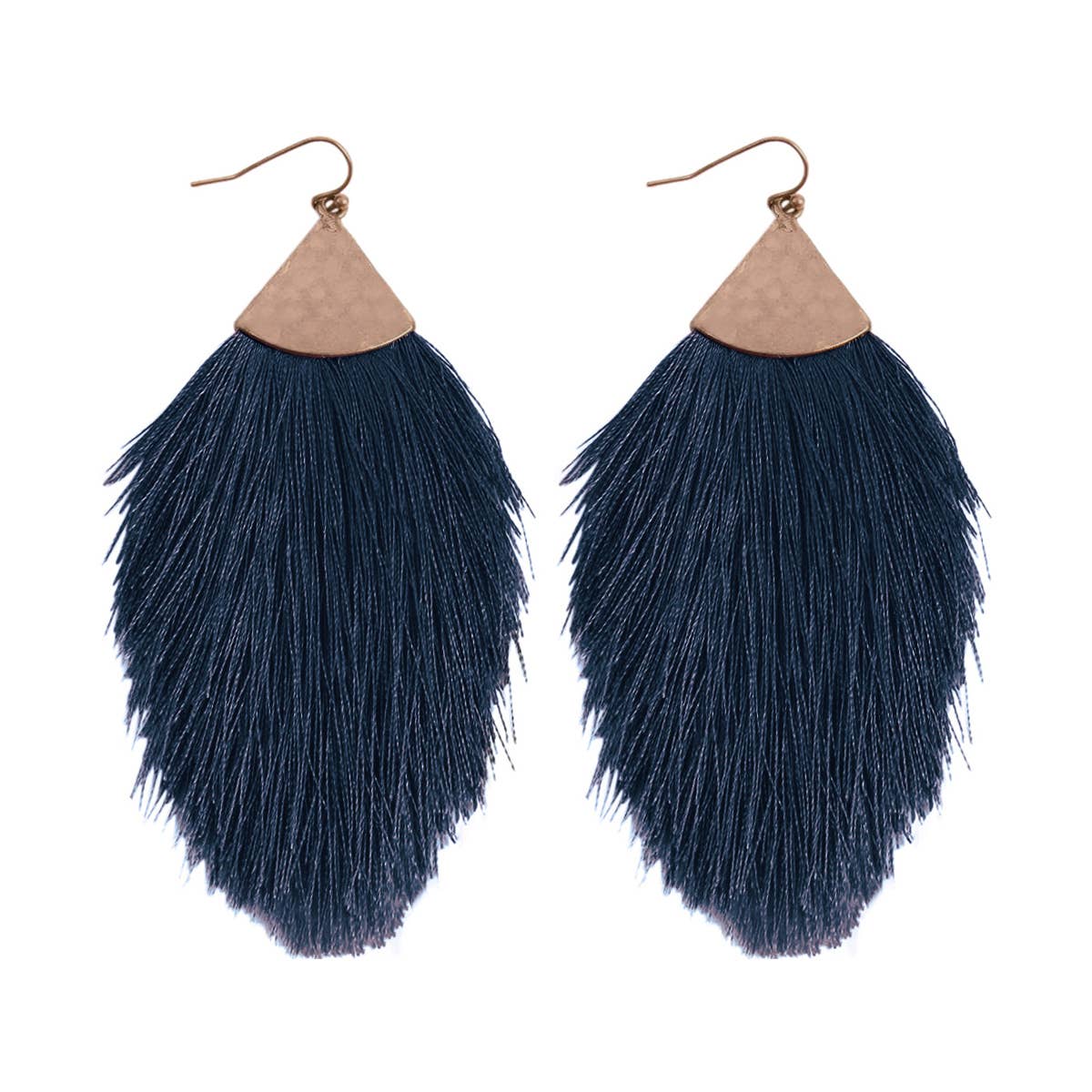 MYS Wholesale Inc - Wholesale Tassel Earrings - Tassel With Hammer Metal Hook Drop Earrings16