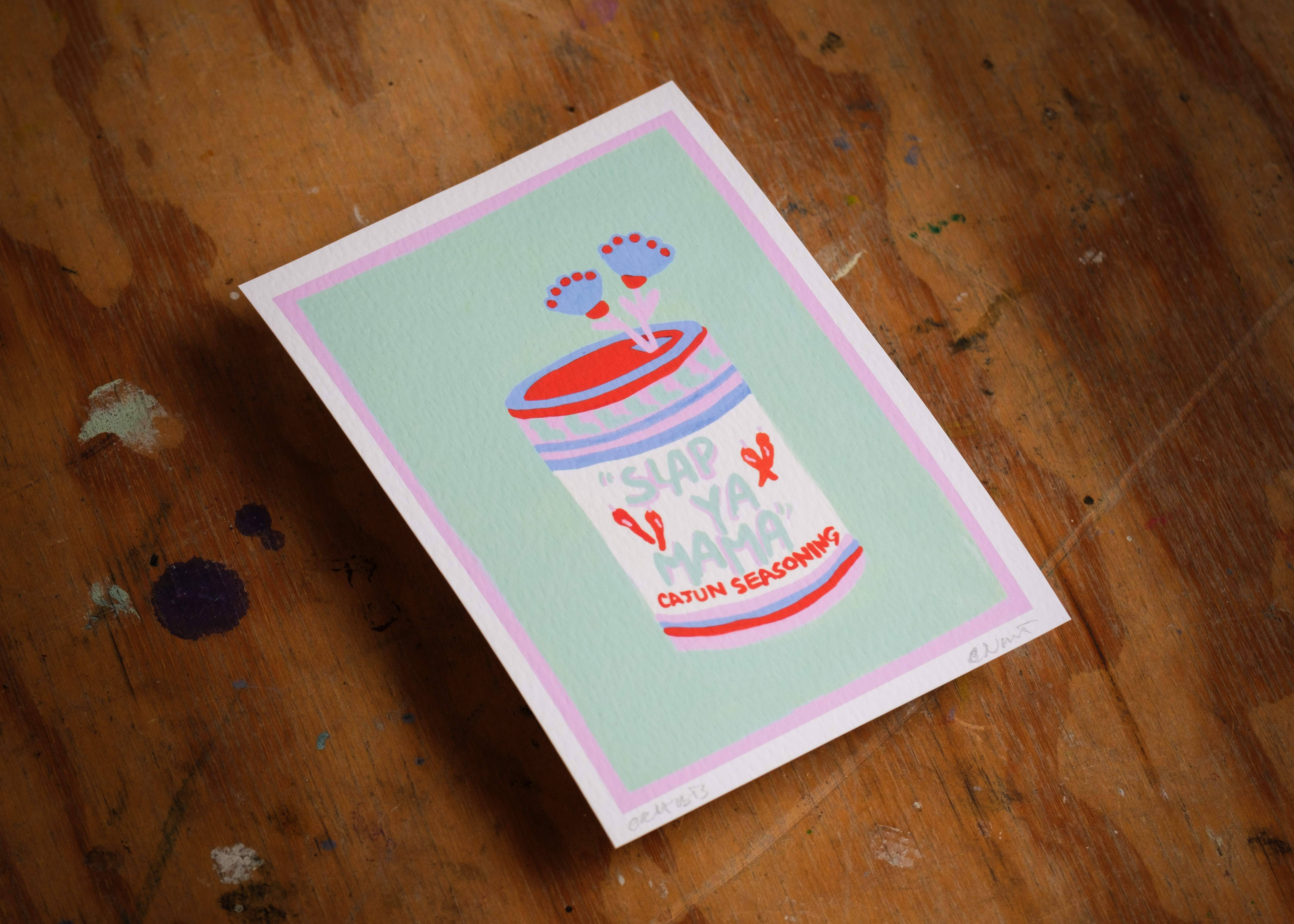 Okra Bits – Großhandel Kunstdruck – Schlag deine Mama Pink0