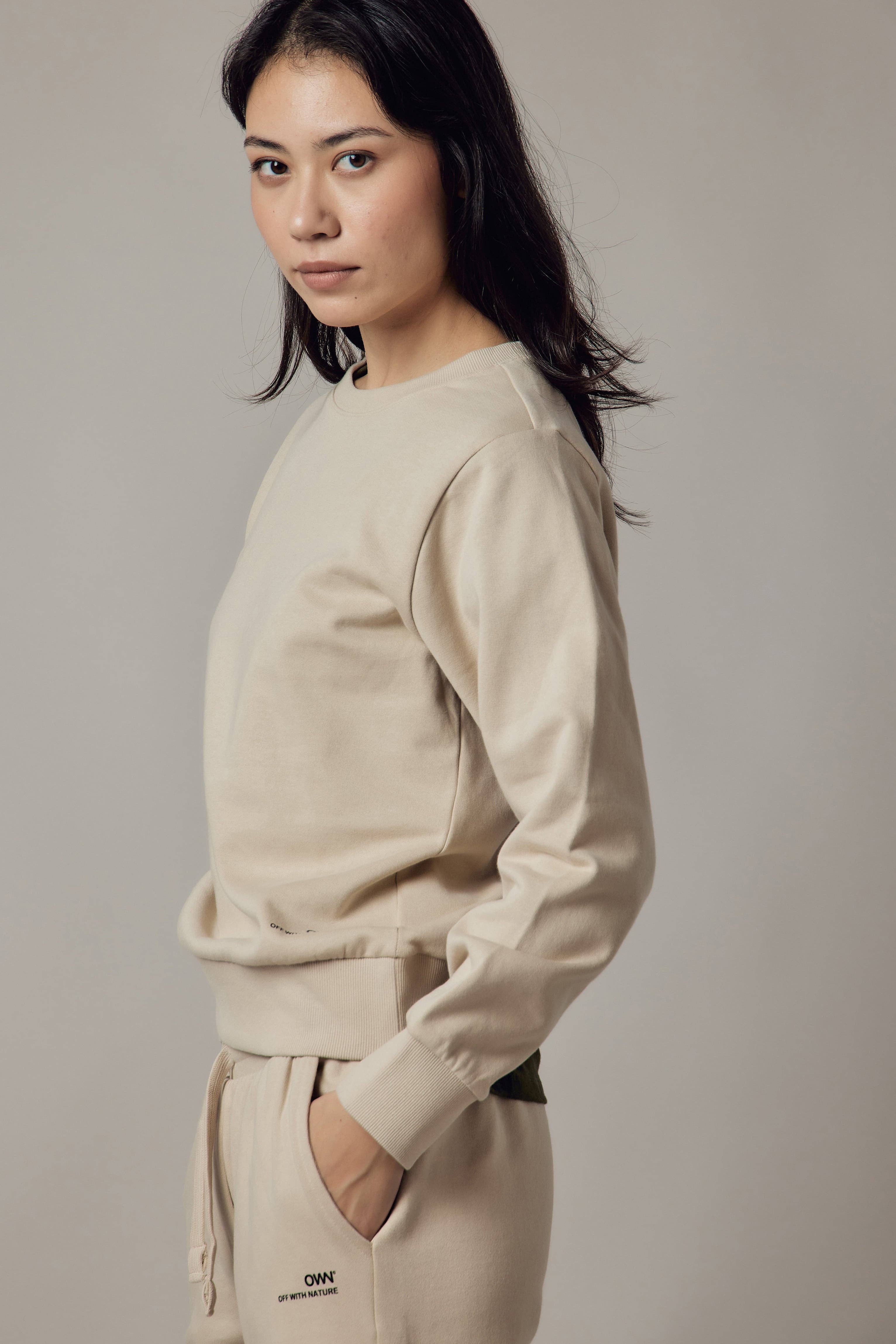 Military Green Crew Neck Sweatshirt for wholesale on Faire15