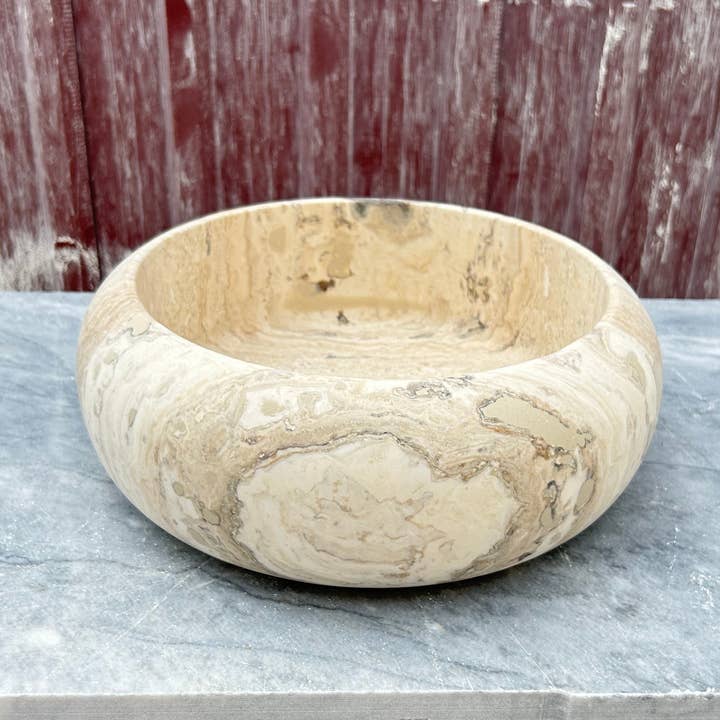 Arbon Marble - Wholesale Bathroom Accessory Set - Travertine Marble Sink, Polished Marble Bathroom Vanity Top made of Premium Stone Sink for Farmhouse Powder Room