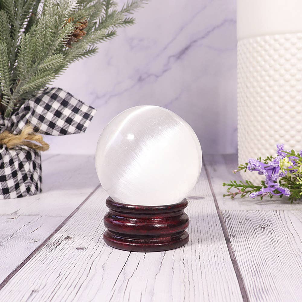 Natures Artifacts Inc - Wholesale Spiritual Stone/Crystal - Selenite Sphere  | Crystal Sphere5
