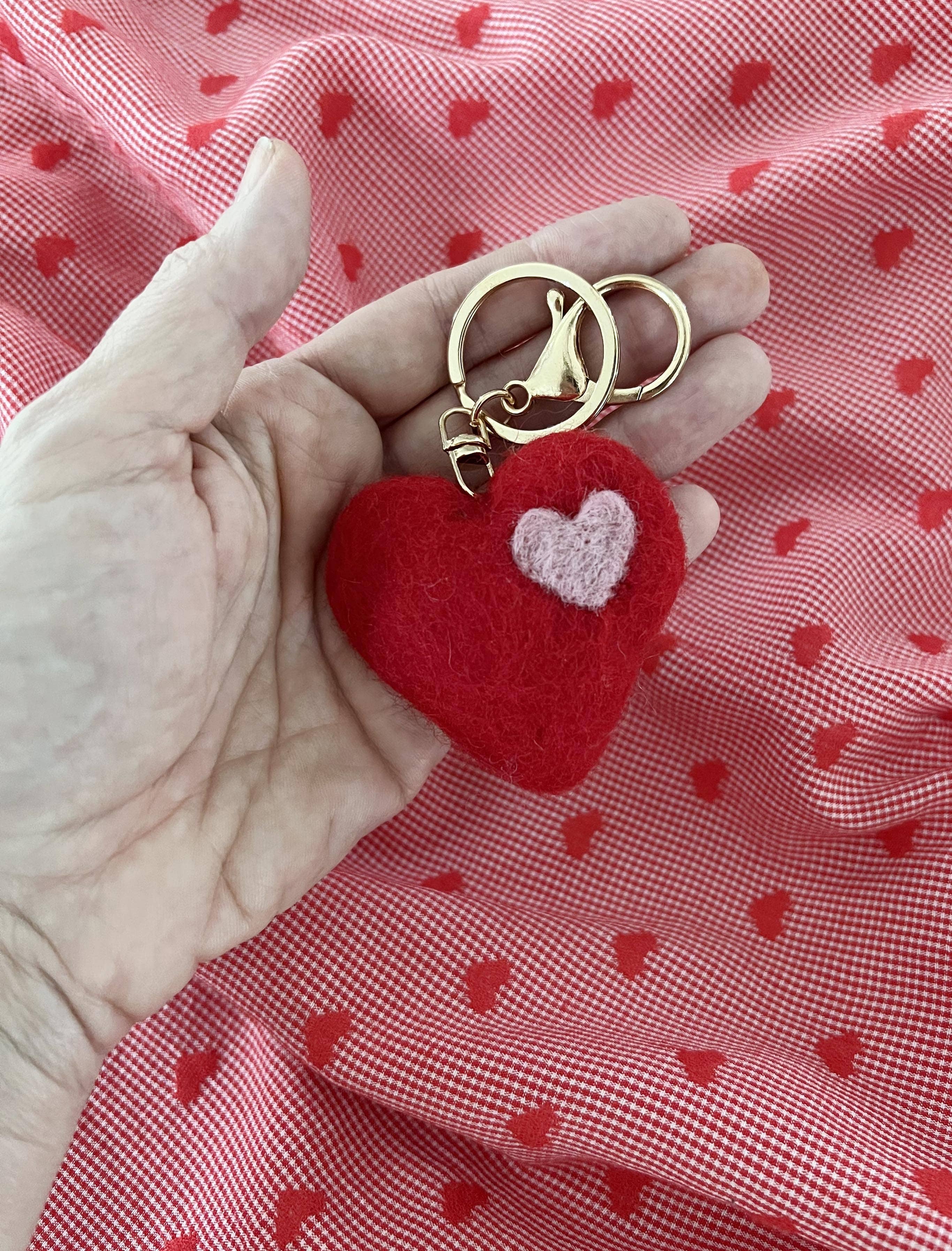 Home Dweller - Wholesale Keychain – Unisex - Felt Heart Keychain | Bag Charm7