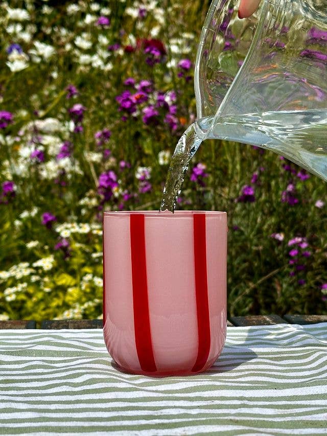 MÆGEN - Wholesale Drinking Glass/Cup - Atina Glassware - Pink & Red3