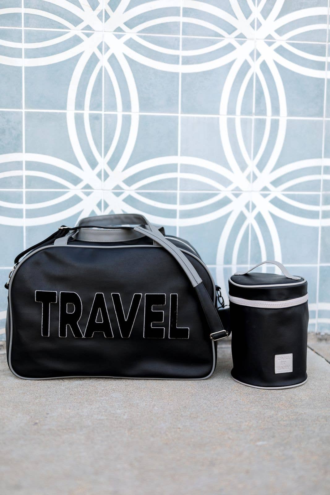 Jadelynn Brooke - Wholesale Duffel- en weekendtas - Dames - Duffle Bag Weekender - Travel (zwart/grijs)3