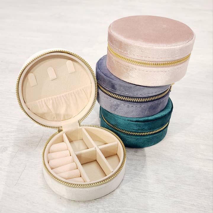 Jewelry Case - Velvet Jewelry Box - Stocking Stuffer for wholesale by Mugsby